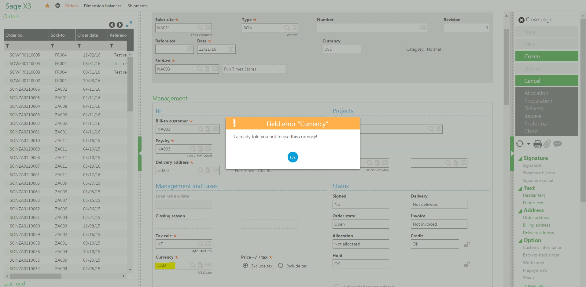 Sage X3 Tips and Tricks How to Add Controls to Fields in Sage X3